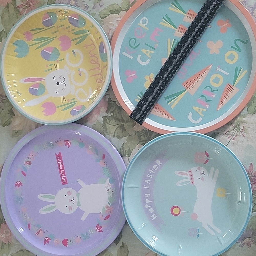 Easter tin plates